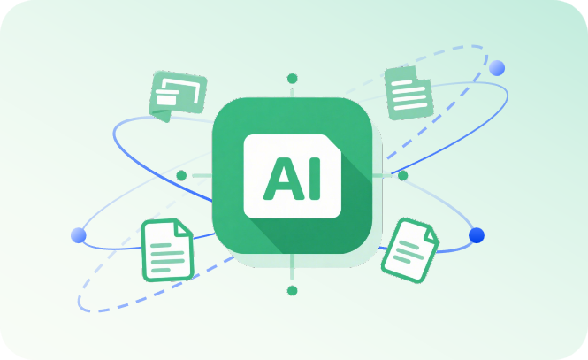 支持多格式文件上传，自动分析，快速构建AI知识库